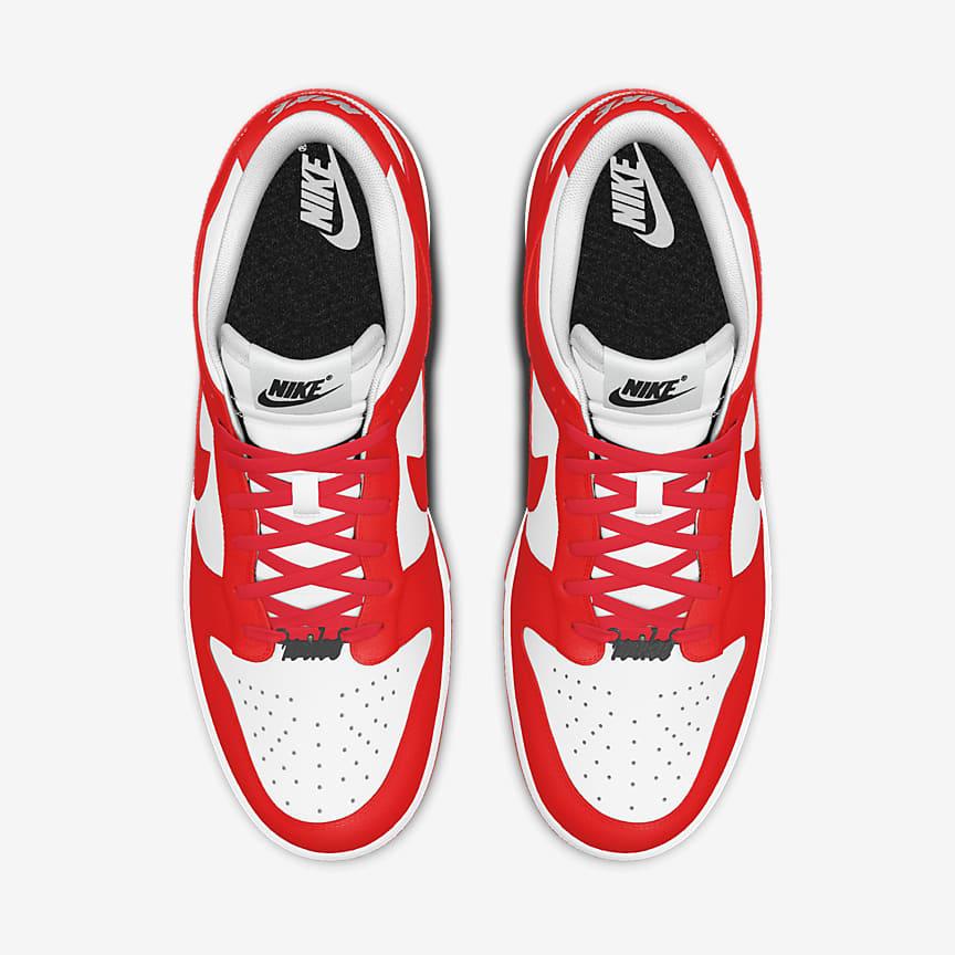 Giày Nike Dunk Low Unlocked By You Nữ Trắng Đỏ